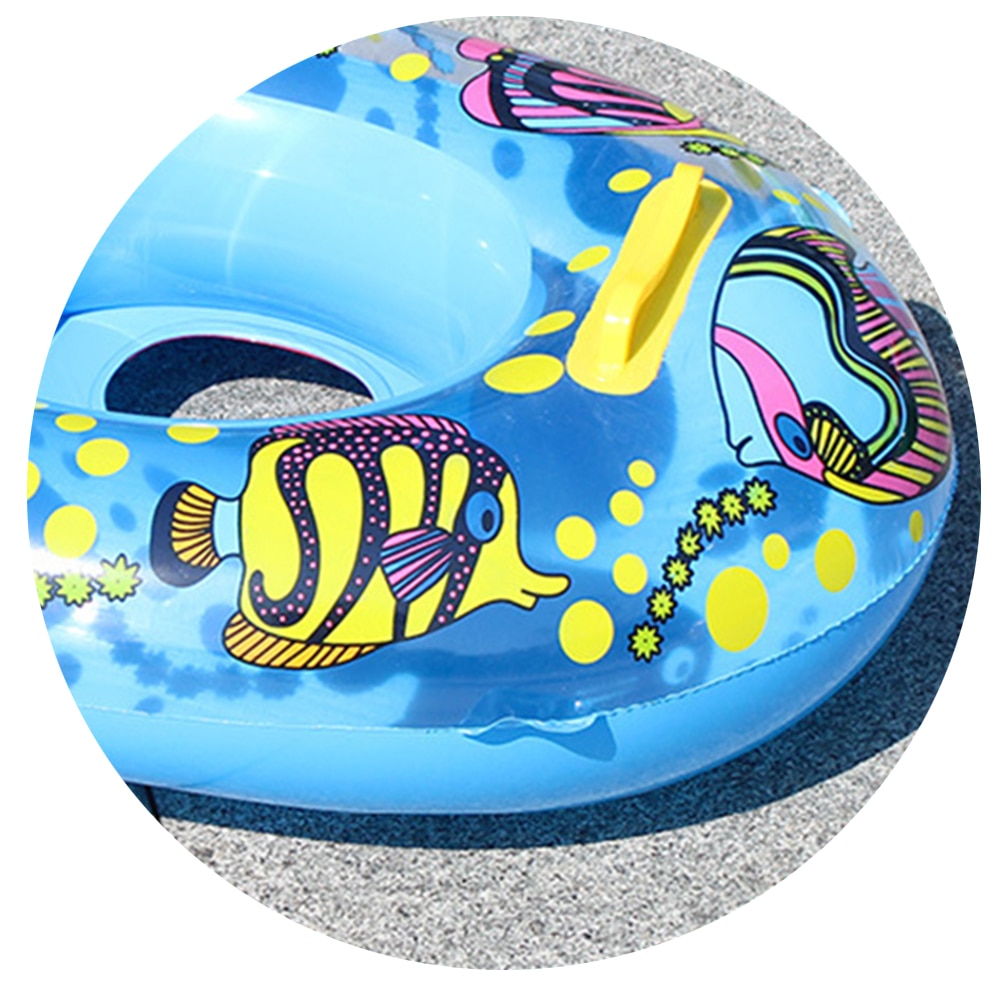 Baby svømning sæde cirkel tegneserie båd svømning ring swimmingpool flydende oppustelig svømningsring