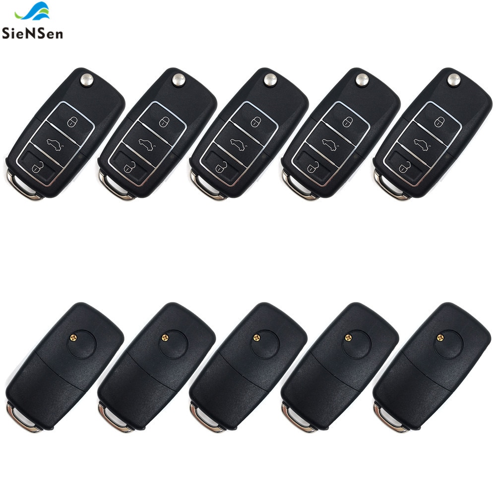 Sisen-Control remoto para puerta de garaje, dispositivo de 3 botones cara a cara, copia de autoaprendizaje, código fijo, 315/433MHZ, 10 unidades, DK035