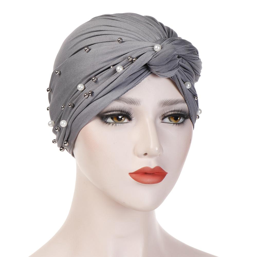 muslim cotton turban bonnet arab wrap head turbans for women indian african turbans Twist head cap turbante mujer