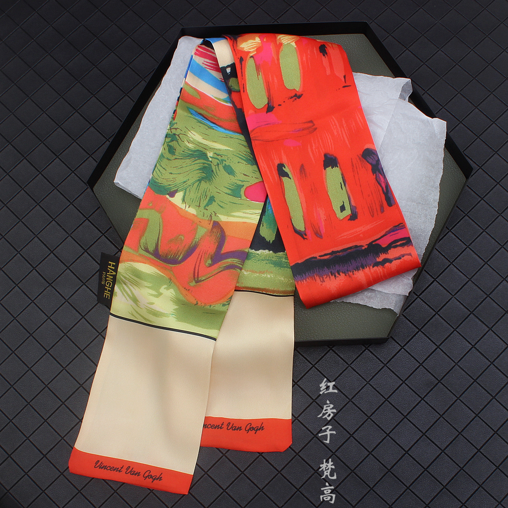 Gustav Klimt "pocałunek" obraz olejny Twill jedwabny szalik kobiety szalik Skinny Bag szalik kobieta pałąk szaliki okłady dla pań