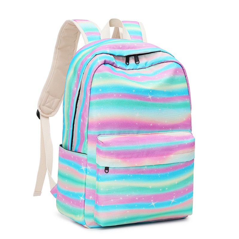 Atinfor Frauen Rucksack Mädchen Laptop Rucksäcke Hochschule Bookbag Weibliche Streifen Tornister Nette Schule Tasche für Jugendliche