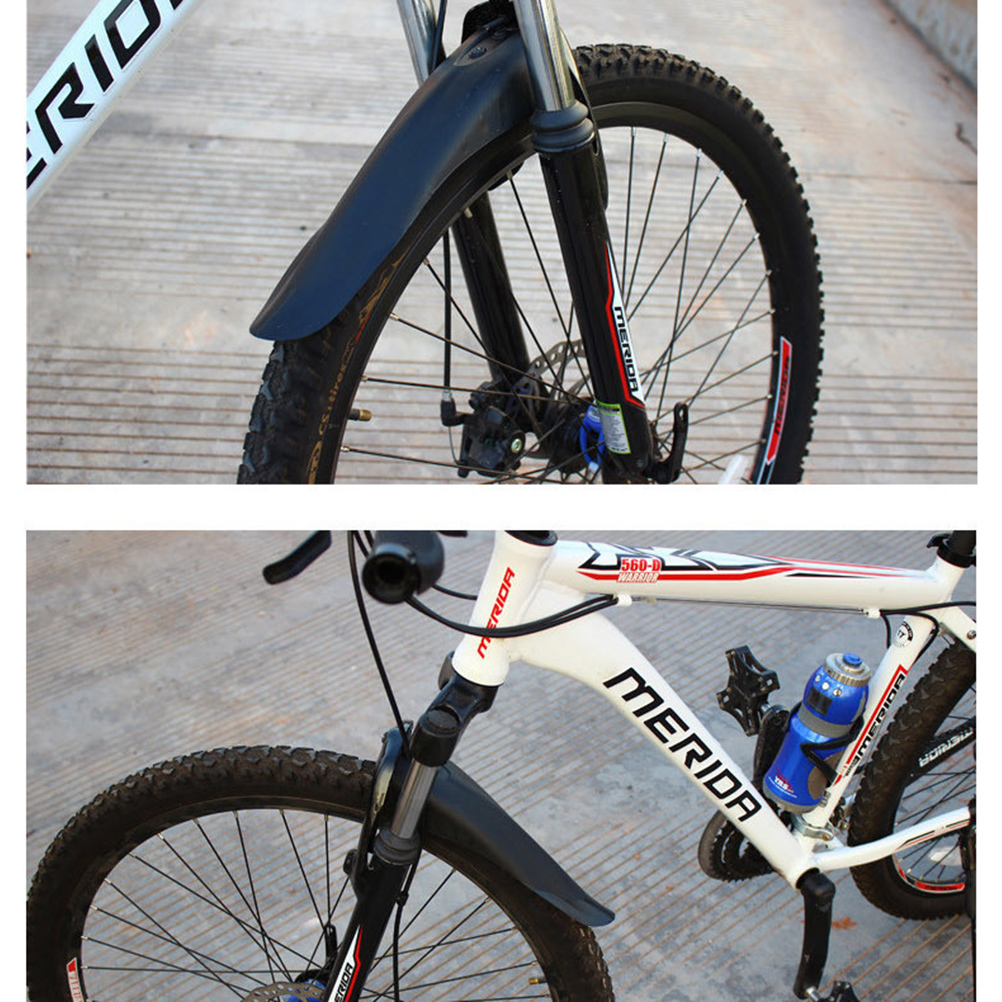 Mountain Bike Bicycle Fenders Bicycle Tire Front and Rear Mud Guards Bike Mudguard Fenders Set (Black)