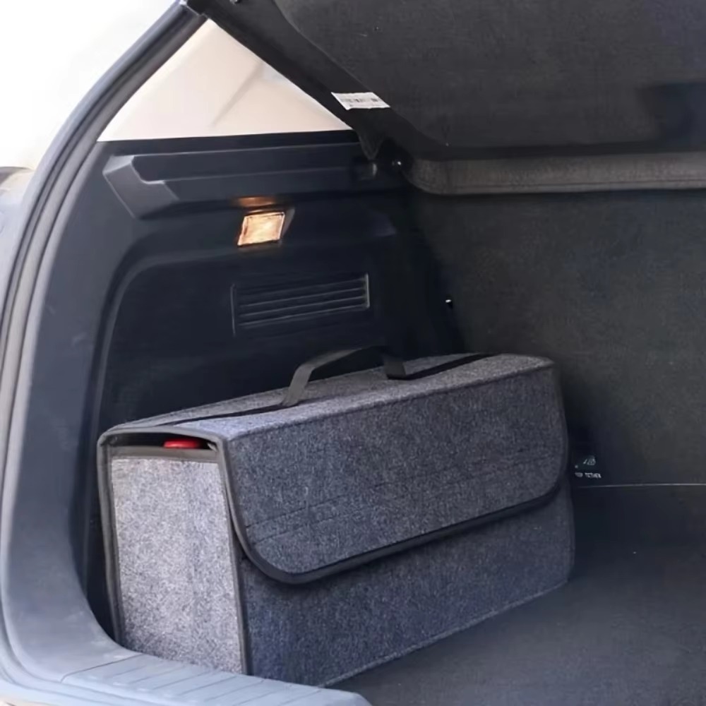 Opvouwbare kofferbakorganizer Grote capaciteit Antislip vilten doek Auto-interieur Opruimen Container Auto-organizer Opbergen Opruimen Box