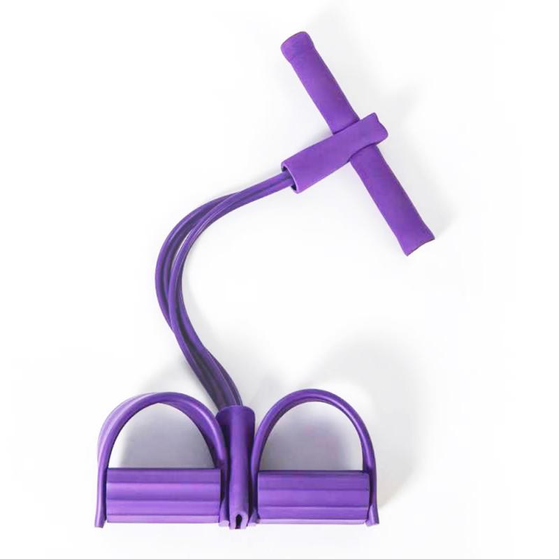 Faixa resistente multifunção, corda fitness exercitadora de pedal fitness corda de tração band equipamentos fitness: Purple