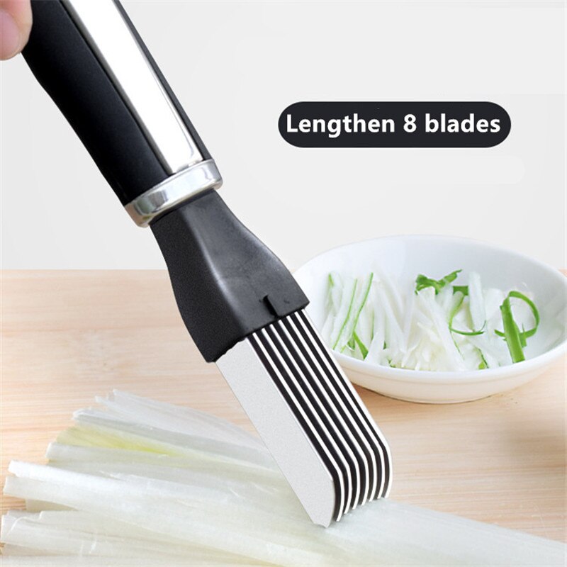 Multifunctional Muti Layers Stainless Steel Knives Multi-Layers KItchen Scissors Scallion Cutter Herb Laver Spices Cook Tool Cut