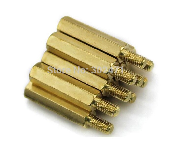M3*6+6mm Column M3 Single head angle of six pillars/Brass screw/Six angle separation column/M3-Series Screw cap