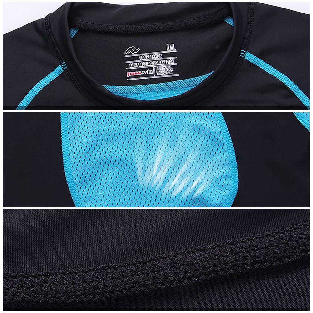 Männer 2 stücke trainieren einstellen Sport Anzug Fitnessstudio Fitness Kompression Kleidung Laufen Joggen Sport ÜSpund trainieren Sport Lauf Anzüge