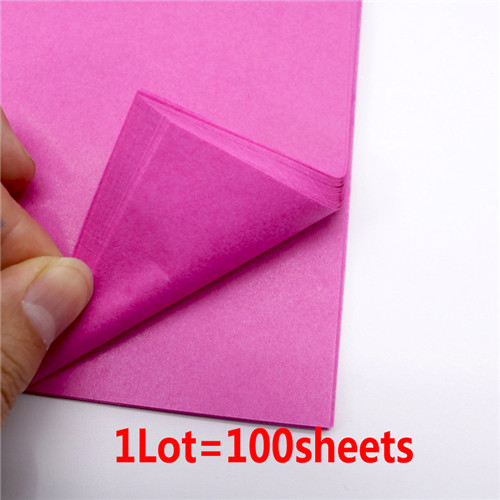 100 Stuks 21*30 Cm Tissue Papier Diy Handgemaakte Craft Papieren Bloemen Cadeau Verpakking Bruiloft Feestelijke &amp; Party Thuis decoratie Benodigdheden: 100pcs Rose Paper