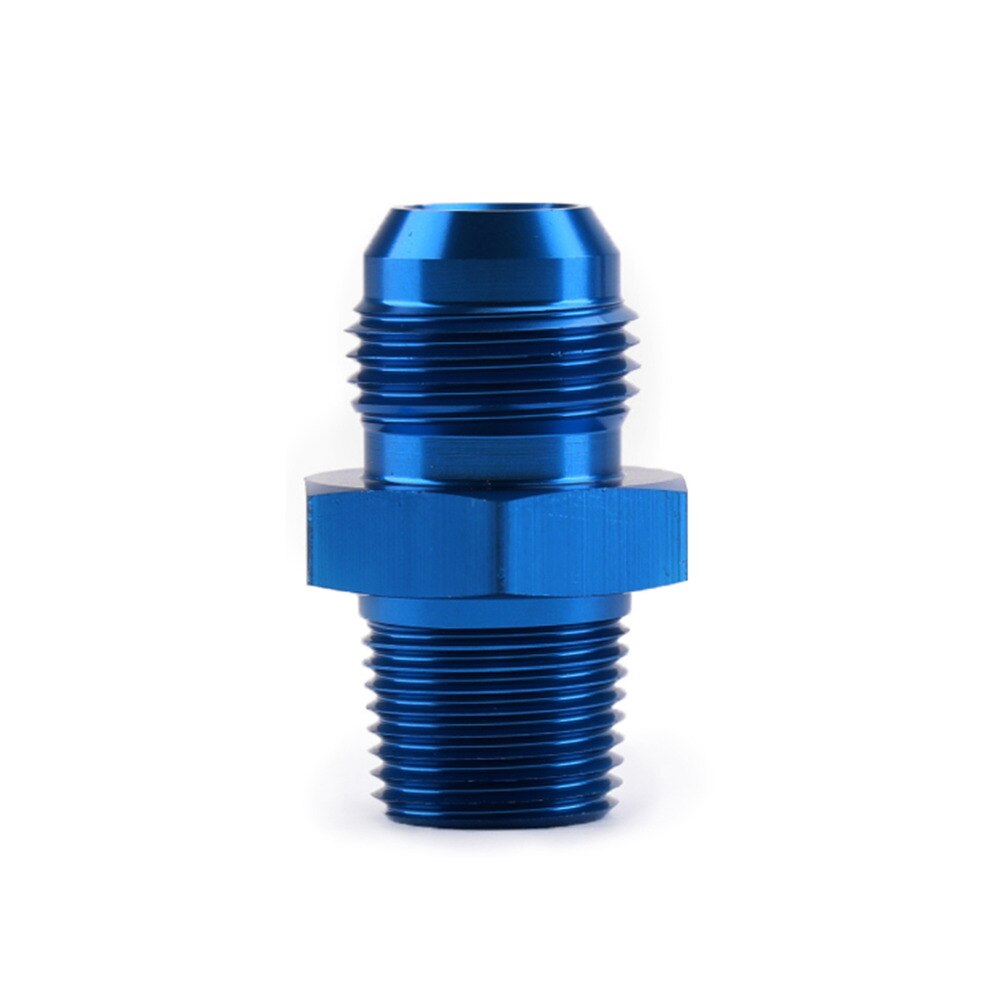 Areyourshop bil 1pc an4 an6 an8 an10 an12 npt rett fyringsolje luftslangetilpasning hannadapter blå bil biltilbehør