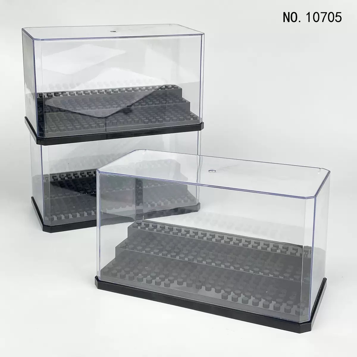 Staubdichte Acryl Mini Figur Modell Sammlung Anzeige Kasten Baustein Lagerung Plexiglas Vitrine