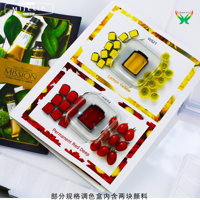 Mijello Aquarel Verf Humidor 18/40 Grids Draagbare Verf Trays Voor Schilder Creatie Speciale Kleur Plaat