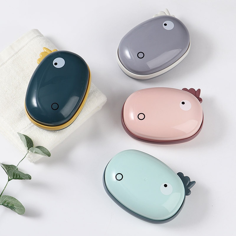 kreskówka wodoodporne pudełko z pokrywą mydła przenośne mydło podróżne chroń pojemnik pudełko na mydło łazienkowe akcesoria łazienkowe