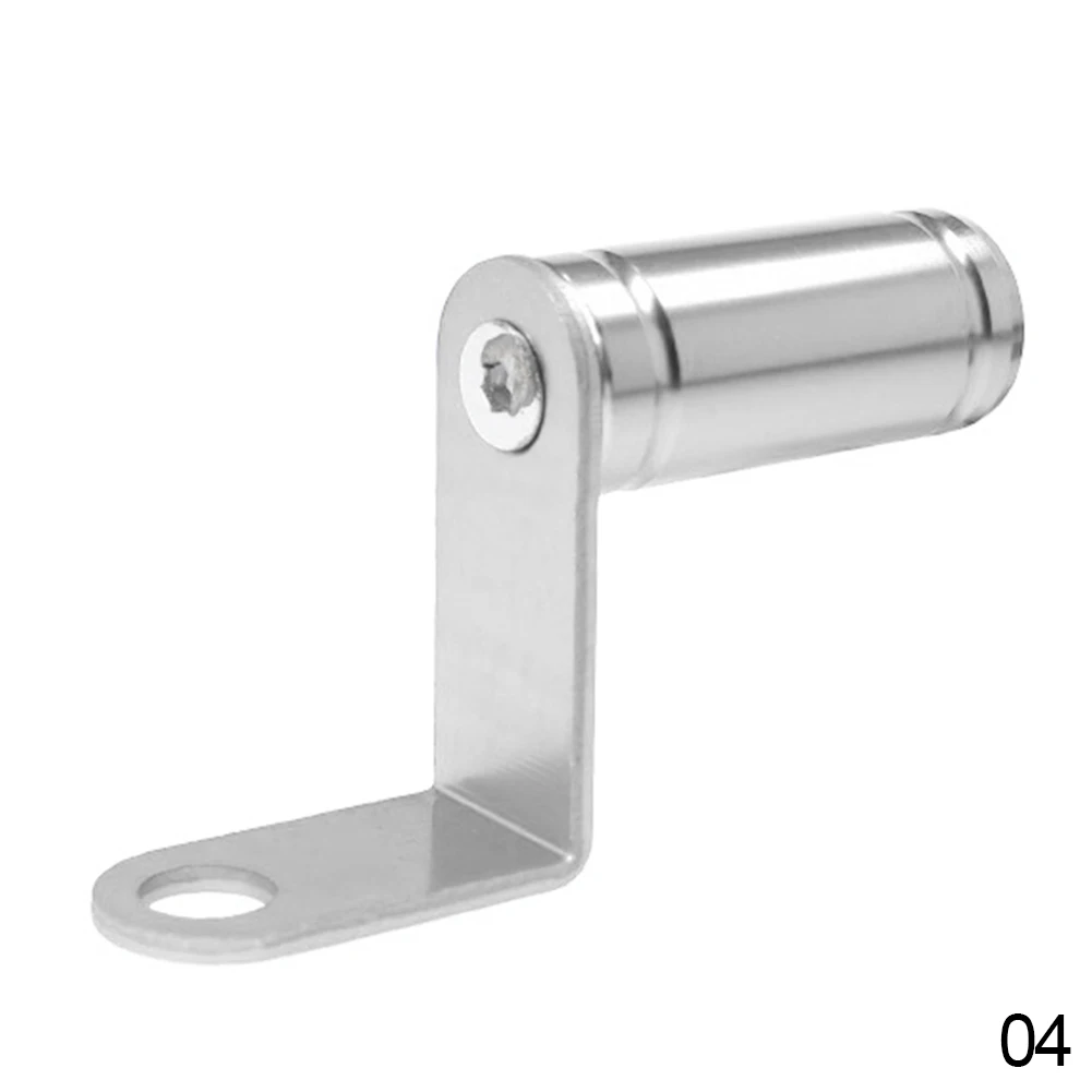 Motoraccessoires Achteruitkijkspiegel Mount Extender Beugel Houder Klem Bar Telefoonhouder Hevels Meerdere functies: Zilver