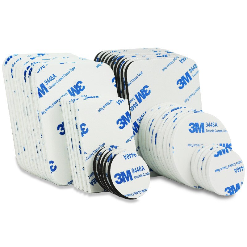50Pcs/100Pcs 3M Dubbelzijdig Zelfklevende Klittenband Ronde Foam Tape Montage Sticky Met sterke Lijm Magie Sticker Tape
