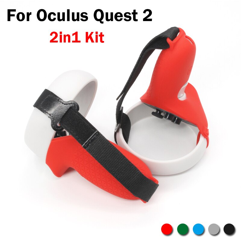 Voor Oculus Quest 2 Vr Beschermhoes Controller Siliconen Cover Huid Handvat Grip Covers Voor Quest2 Vr Controller Accessoires