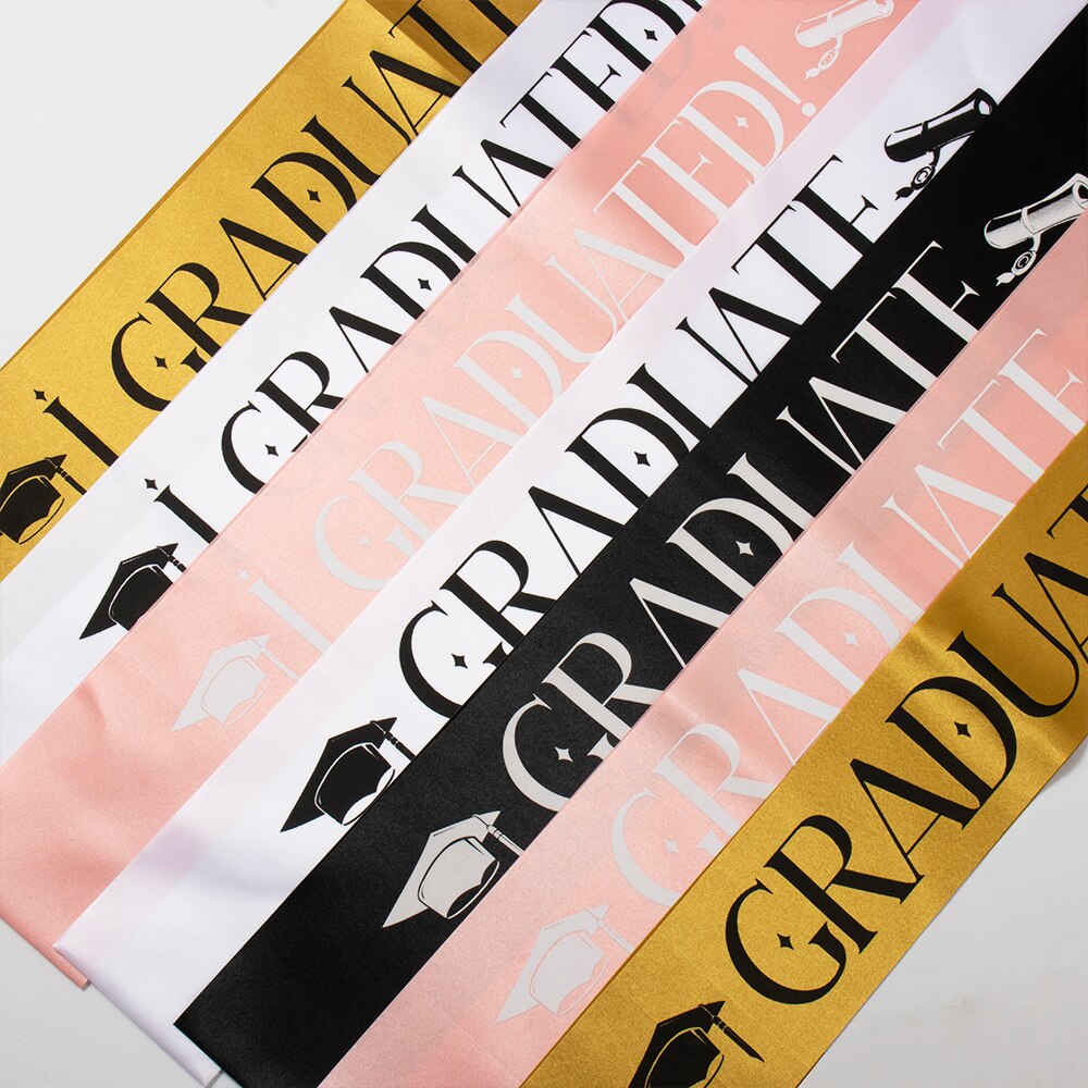 】I Graduated Sash Graduate Sash Graduation Party Decoration Photo Booth Props