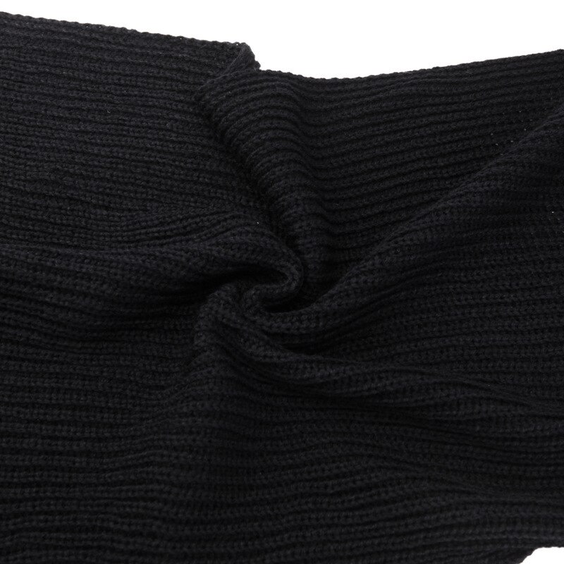 Winter Pure Color Knit Scarf Male Collar Contracted Men Wool Scarf Warm Thickening Shawl Scarves for Ladies Bufanda Hombre