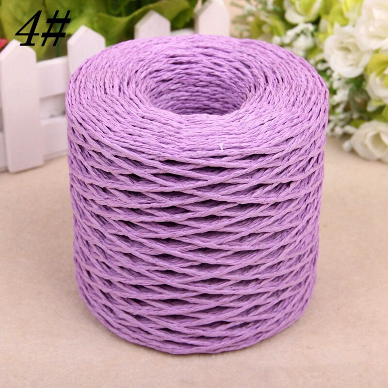 200 Yards Raffia Straw Rope Hat Yarn Paper Raffia Crochet Straw Yarn 2mm Organic TJM9110: Pattern 4