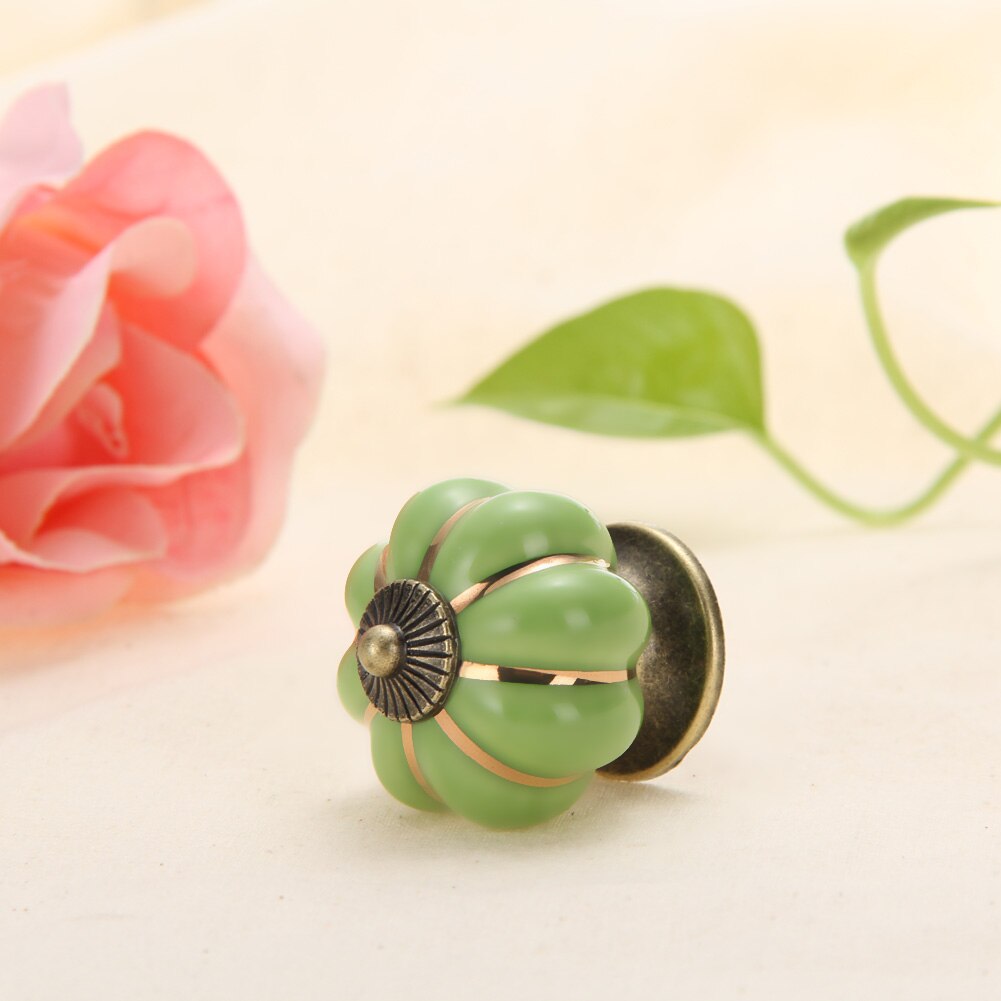 Diamond Shape Cabinet Knobs Bedroom Kitchen Drawer Clear Pumpkin Ceramic Cabinet Knobs Drawer Glass Pull Handles: Blue