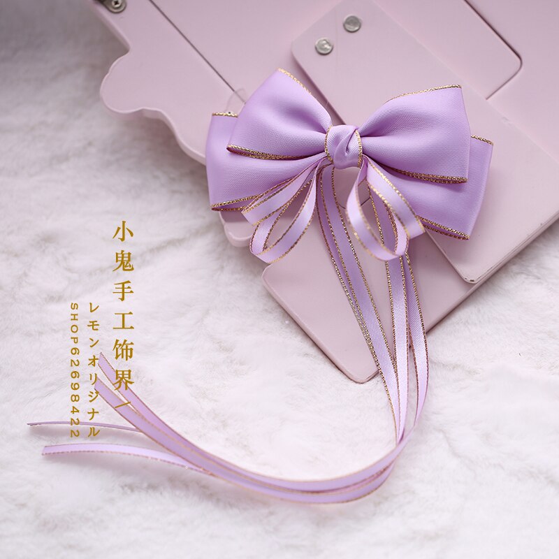 Épingle à cheveux japonaise rose violette faite à la main, nœud mignon et doux, accessoires pour cheveux, coiffure lolita, épingle à cheveux faite à la main: Clip n° . 13 poissons