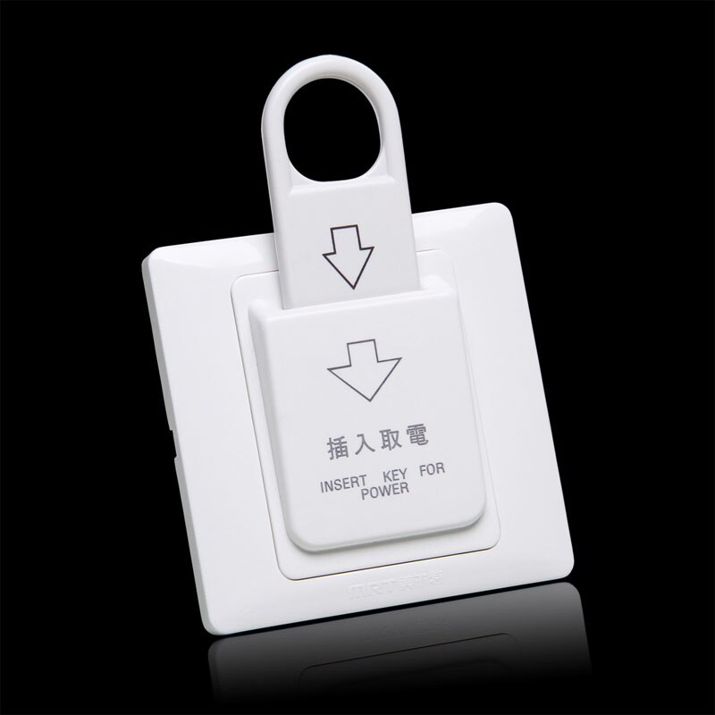 hotel energy saving switch 86 type Magnetic card plug-in switch 40A Three line Plug- in power switch power socket
