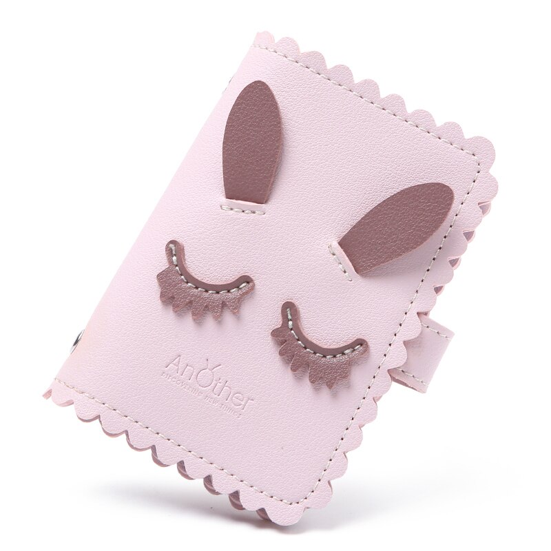 Schöne Cartoon Kaninchen Karte Fall Visitenkarte Halter Frauen Kredit Passport Karte Tasche ID Passport Karte Brieftasche Rosa Weiß: 10