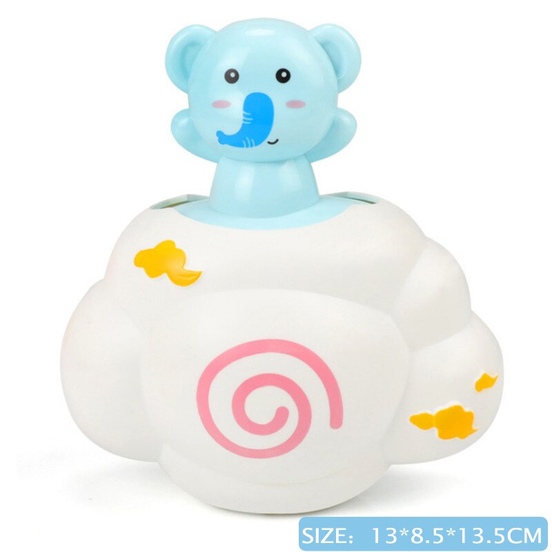 Baby Bath Toys 0 12 Months for Kids Swimming Pool Water Game Wind-up Clockwork Animals Crab Frog for Children Water Toys: Elephant Cloud