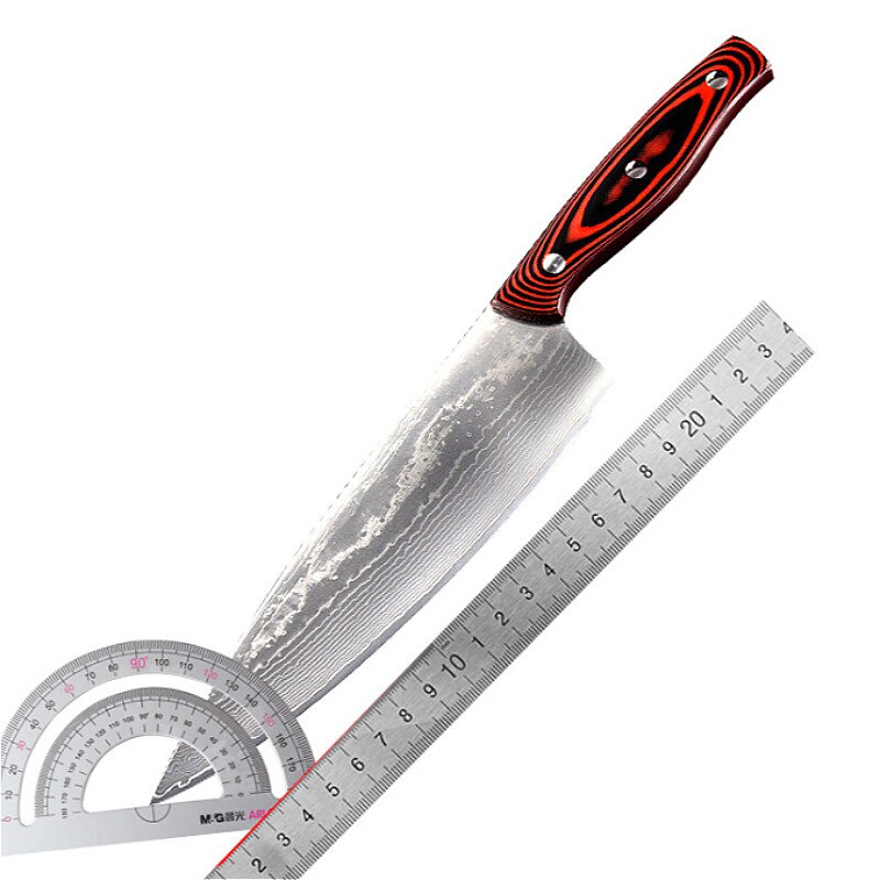 Damask steel chef slicer, household kitchen knife, Japanese, European and American chefs designated special slicer