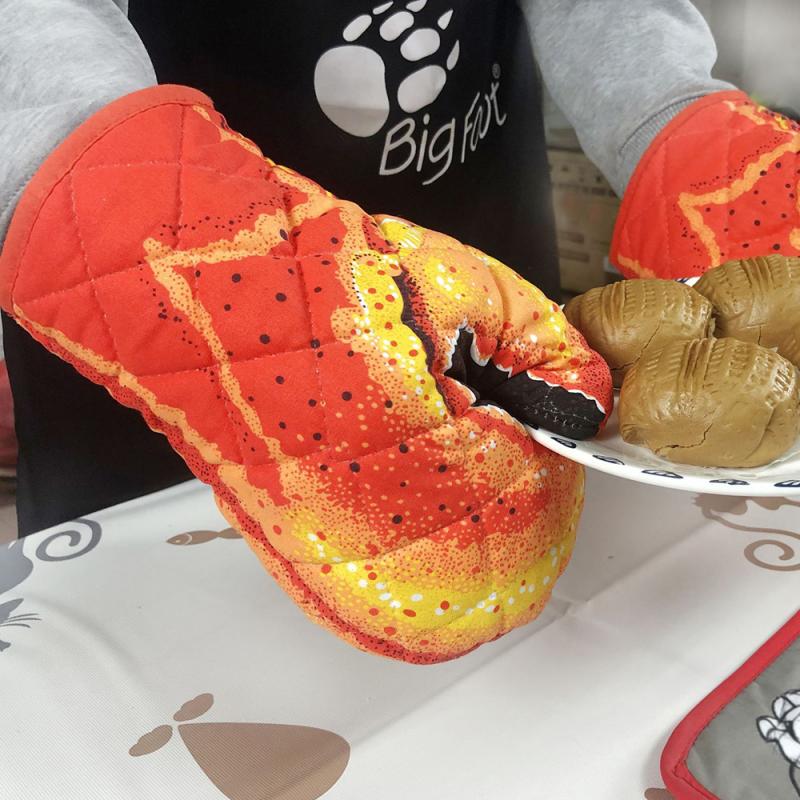 Backofen Handschuhe Lange Baumwolle Backen Isolierung Handschuhe Küche Ofen Handschuhe Kochen BBQ Nicht-Unterhose Handschuhe Heimat Küche Backen Zubehör