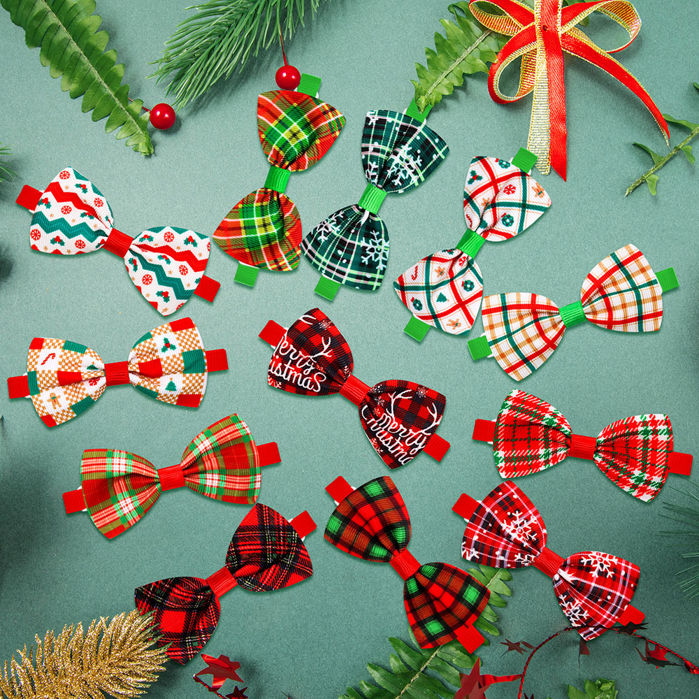 50/100 Stuks Kleine Hond Kat Strikjes Voor Kerst Hond Strikken Hond Kerst Grooming Hond Hond Puppy Vlinderdas Stropdassen Voor Honden Benodigdheden
