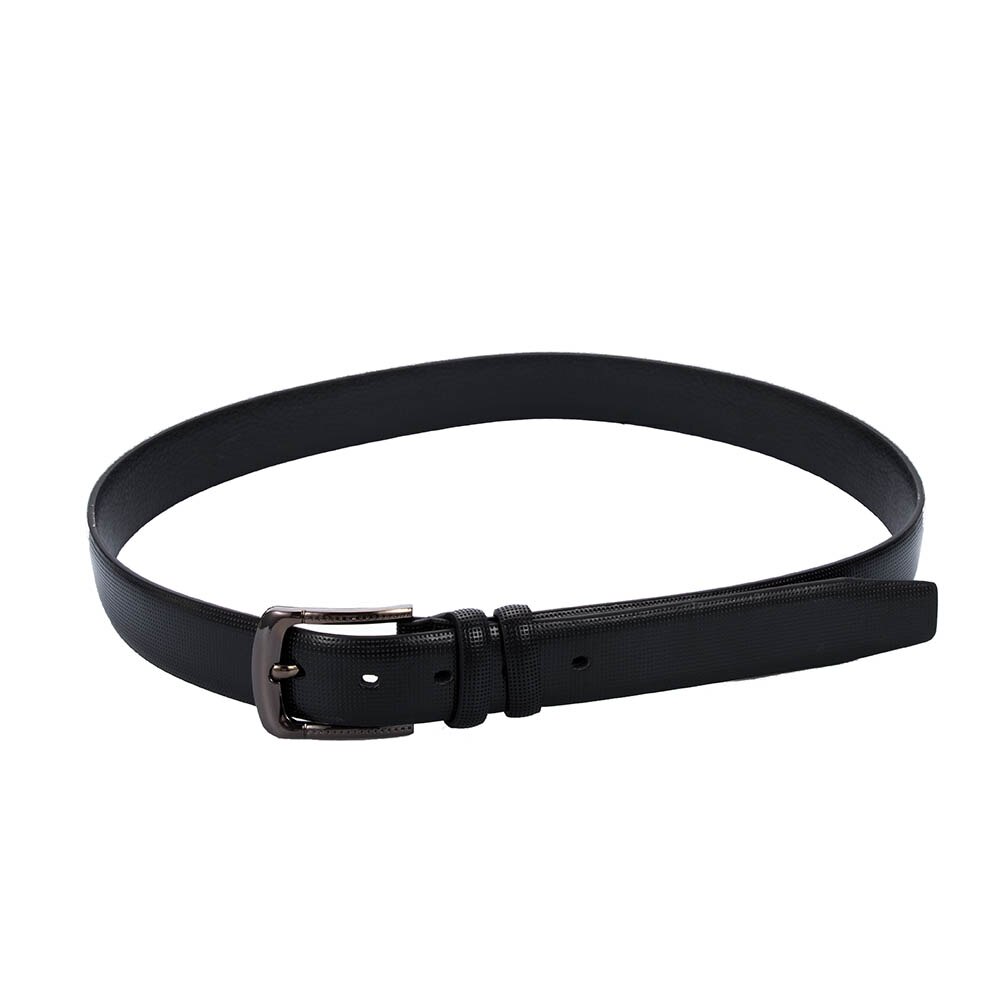 Business Style Double loop Belt Simulation PU Leather Belt For Men's Accessories Black/Coffee/Brown Color: black