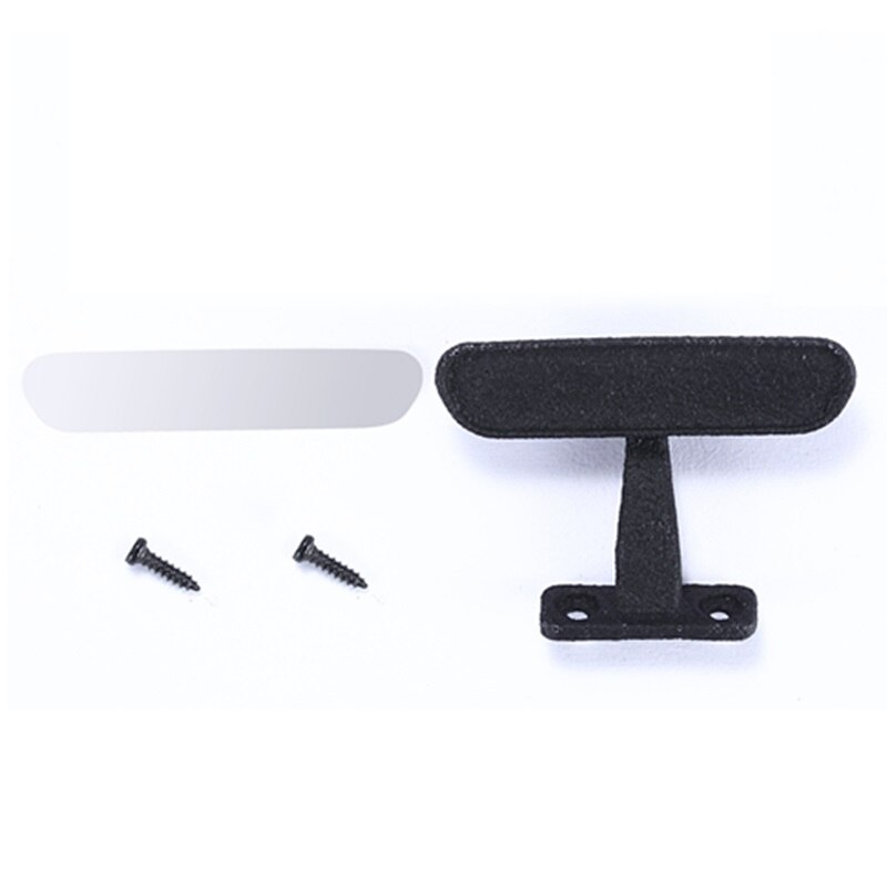Per WPL D12 1/10 RC Truck Car Upgrade Parts simulazione in acciaio inossidabile accessori per specchietti retrovisori