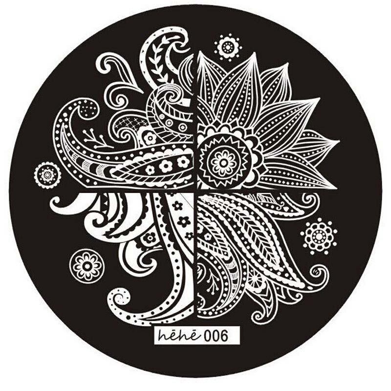 Mønster negle stempling plader stål plade nail art billede stempel stempling plader manicure skabelon 2 jy 24