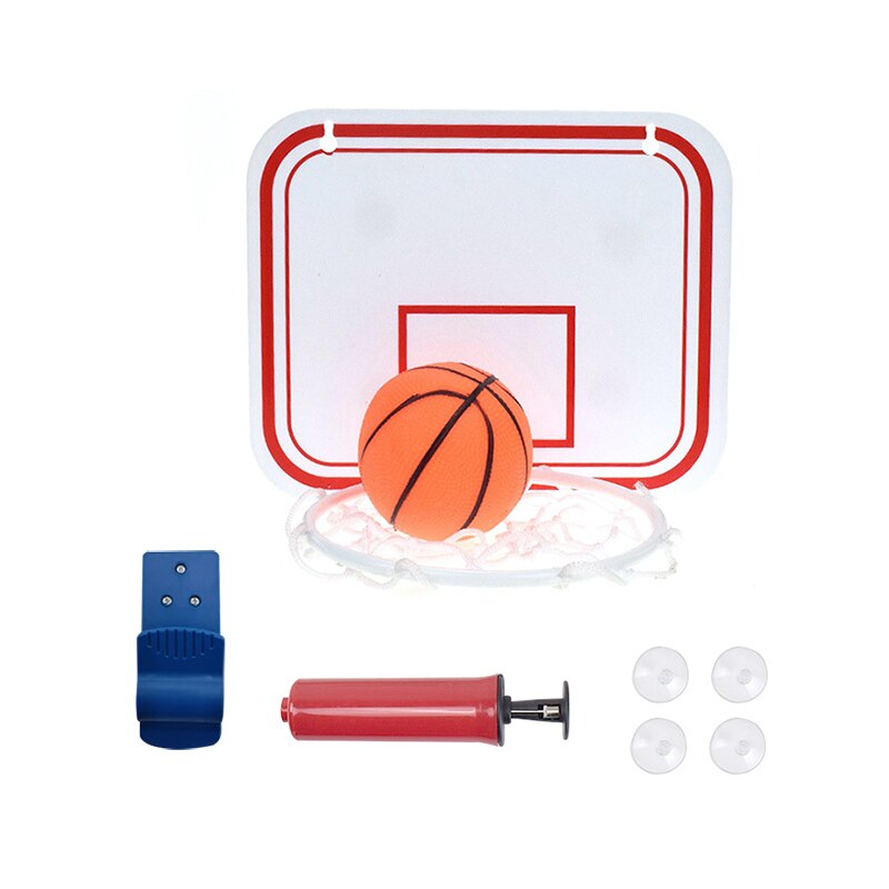 Indoor Folding Portable Suspension Free Punch MINI Plastic Basketball Frame basketball set Mini Basketball Net Game Hoop Ring: 01