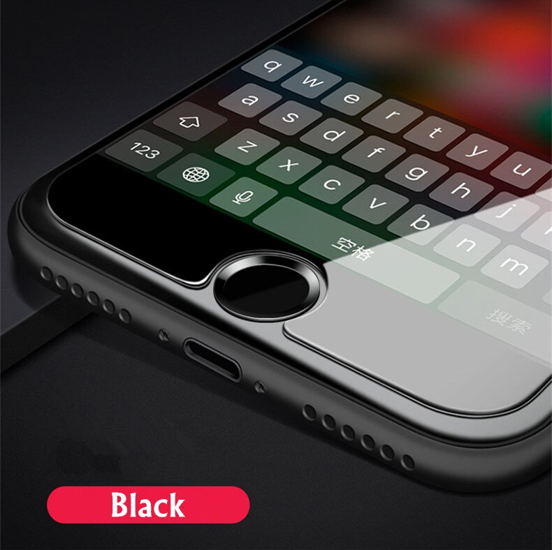 Touch ID Home Button Sticker For iPhone 5S SE 6 6S 7 Plus For iPad air Pro mini Fingerprint Identification Keypad: Black