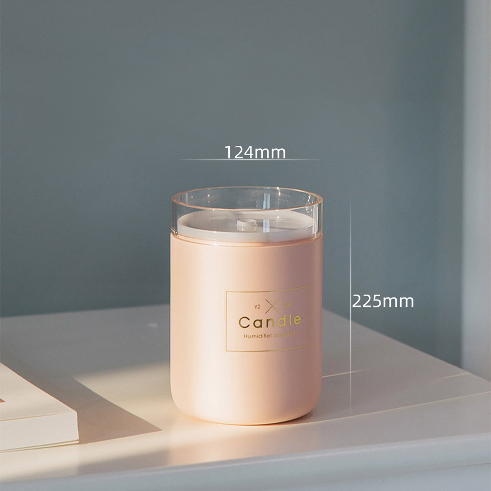 280ML Ultraschall-luftbefeuchter Kerze Romantische Weiches Licht USB Ätherisches Öl Diffusor Auto Luftreiniger Aroma Anion Nebel Hersteller