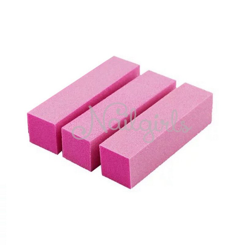 10 Pcs pink Nail Art Buffer File Block Pedicure Manicure Buffing Sanding Polish