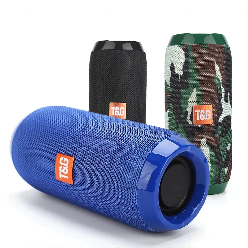 Vattentät bärbar bluetooth-kompatibel högtalare trådlös kolumnhögtalare subwoofer musikcentersystem högtalare aux fm-radio
