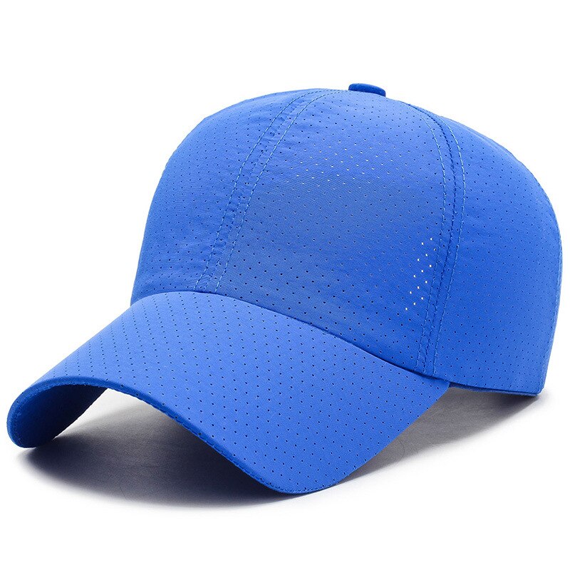 Gorra de tenis con cola de caballo para mujer y niña, gorro de algodón con Cierre trasero, gorros deportivos informales ajustables,: Sky Blue