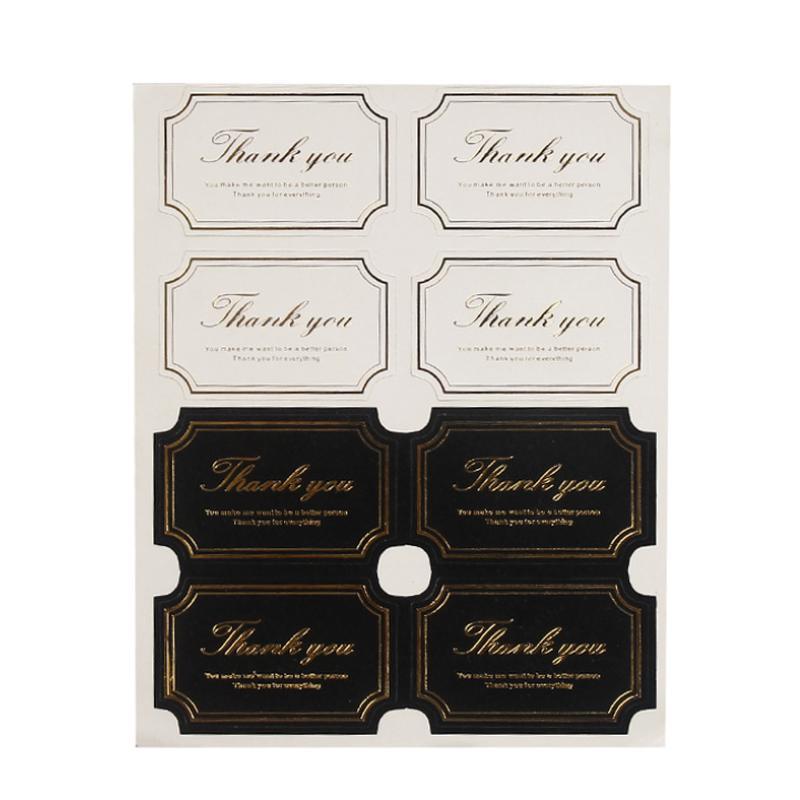Ouro preto branco copo dourado etiquetas decorativas etiqueta obrigado decoração de casa selagem vela que faz suprimentos bougeoir