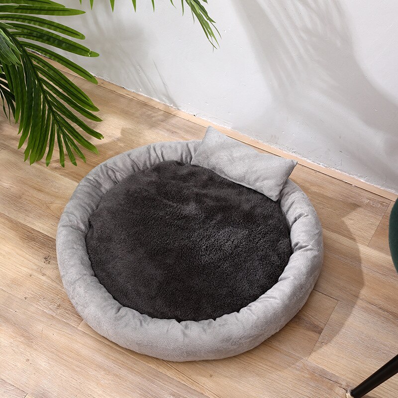 Warme ronde hondenmand, ronde ligstoel voor kleine en middelgrote honden en katten, winter hondenkennel, puppymat, hondenmand, kattenmand: 45cm