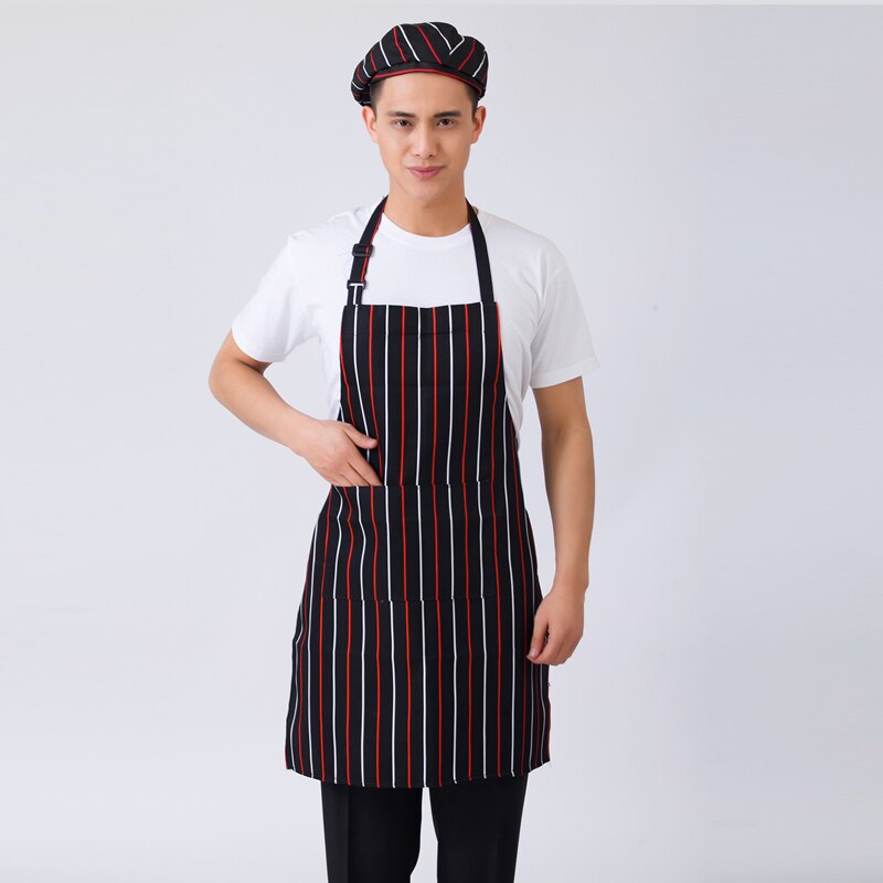 6Color uniforme de Chef delantal de cocina ropa para camarera ropa de cocinero cuello colgante largo delantal Chef traje de trabajo de los hombres de servicio de alimentos: Color6