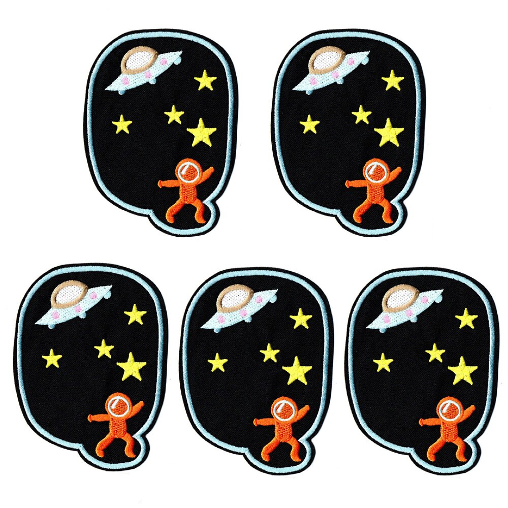 5 uds reparación, costura codo rodilla parches hierro sobre parche para ropa Jeans rayas pegatinas insignia bordada niños paño: type 045