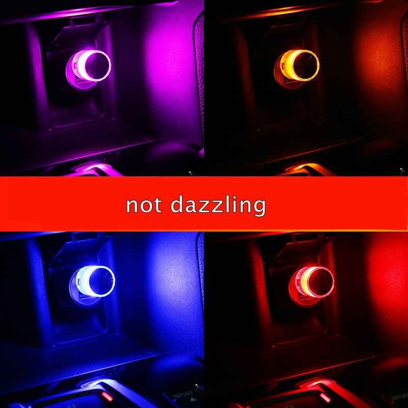 Mini luces LED de ambiente USB para coche, lámpara decorativa, luz ambiental de neón para coche, decoración Interior Led, accesorios para coche, Gadget