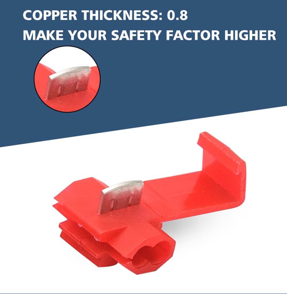 Wire Clip Connector Connection Terminal Wire Twist Connectors for Car Motorcycle Motorbike Atv Lamp Light