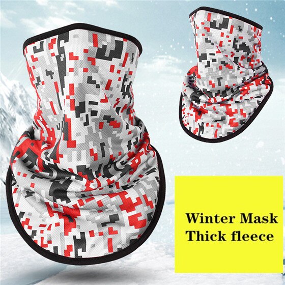 Winter Fleece Ski Sjaal. Fietsen Snowboard Apparatuur Bandana Hoofddeksels Masker Nek Driehoek Thicken Warm Vrouwen Mannen Camouflage Slabbetjes: NO.10