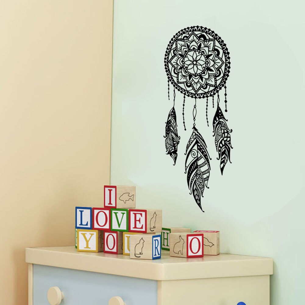 Dream Catcher Pattern Wall Art Decals Removable Study Mural Wall Stickers bedroom wall decoration wall stickers for kids rooms