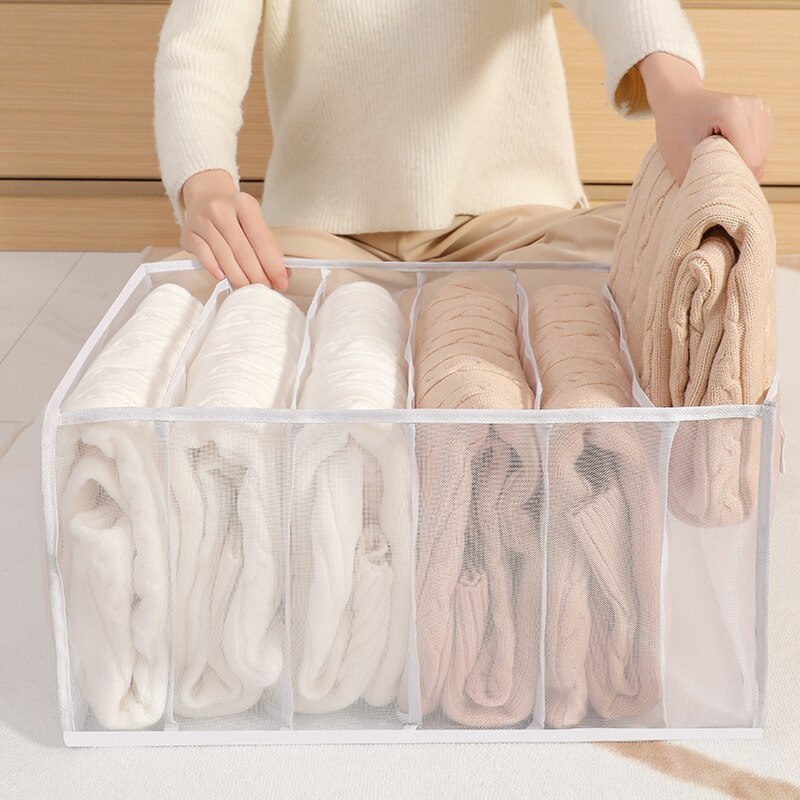 Large Closet Organizer Storage Box Sweater Jeans Underwear T-shirt Organizers Storage Dividers Drawer Wardrobe Organizer