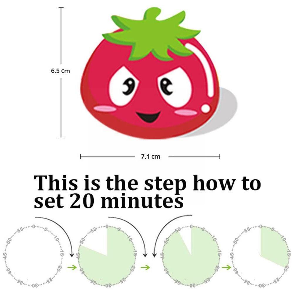 Pomodoro Kitchen Timer Alarm Clock Cartoon Vegetable Kitchen For Household Baking Helper Supplies Reminder Shaped Cooking E C8v4