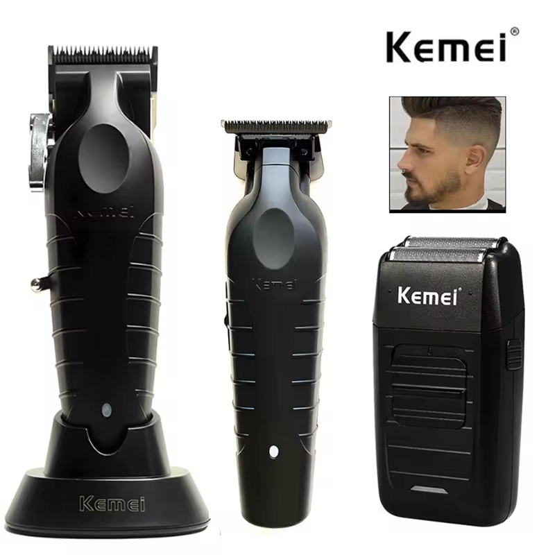 Kemei KM-2296 KM-2299 KM-1102 Kit de tondeuse à cheveux rasoir électrique pour hommes tondeuse à cheveux Machine de coupe de cheveux professionnelle